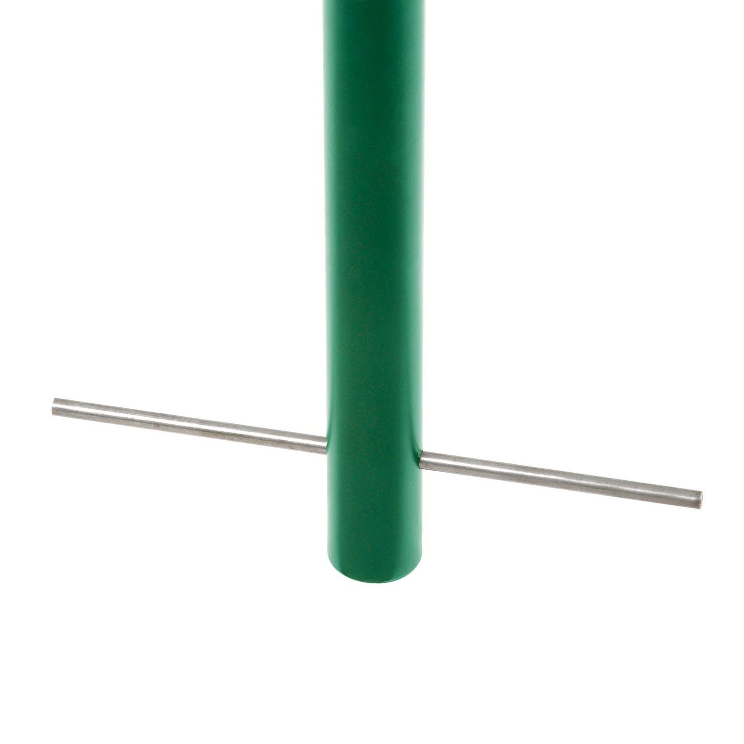 Global Industrial Wave Bike Rack - Heavy Duty 7-Bike Capacity, Green Powder Coated, Below Ground Mount - Perfect for Parking Lots, Schools & Commercial Bike Storage