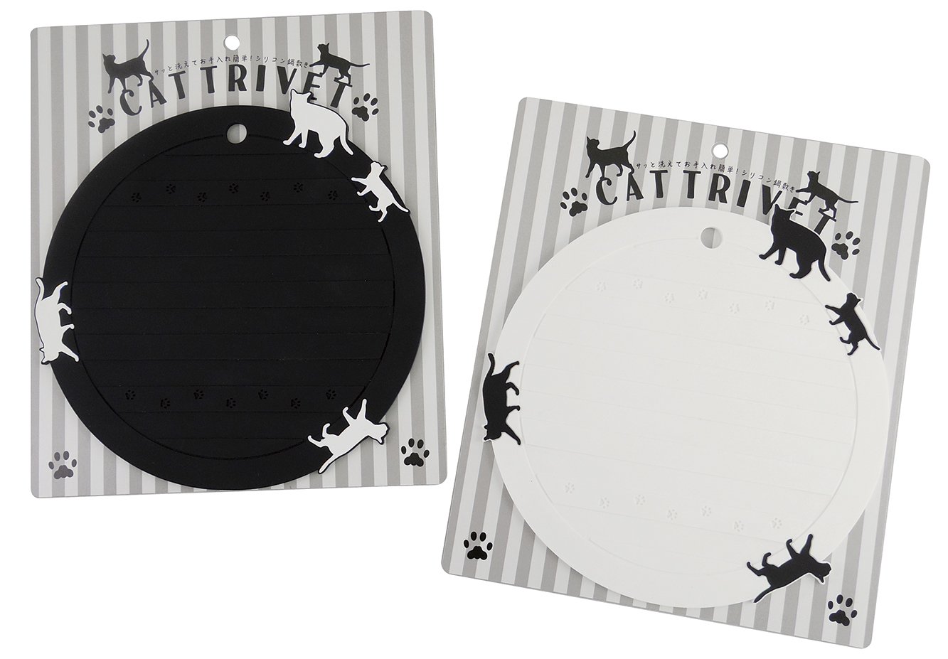 Ken Onishi ASC-1402 Heat Resistant Silicone Hot Pot Mat - Round Black Non-Slip Trivet for Kitchen Countertops & Dining Tables - Perfect for Hot Pots, Pans & Serving Dishes