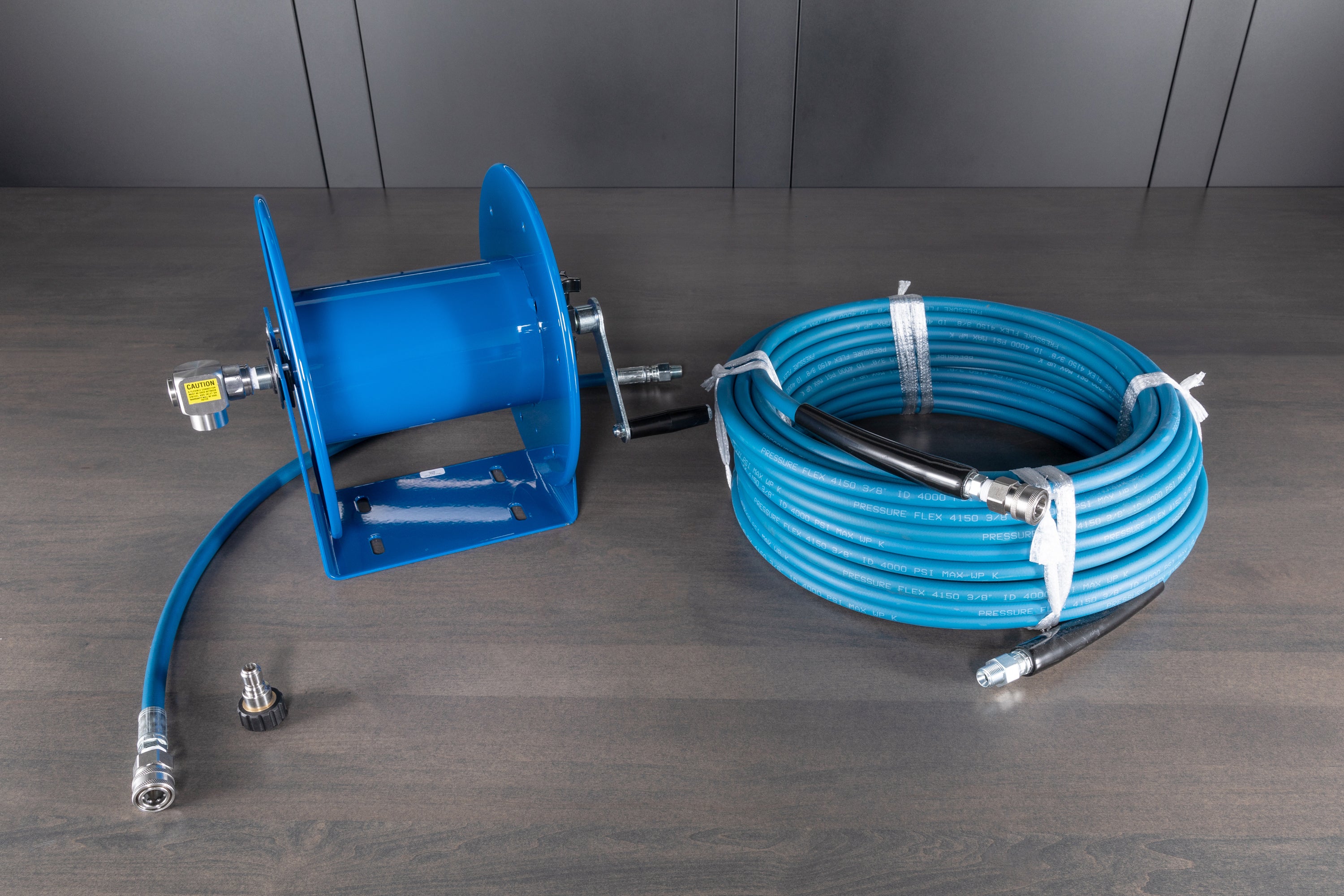 Upgraded Wall Mount Hose Reel Kit - Heavy Duty Garden Hose Holder for Outdoor Watering, Car Washing & Yard Cleaning