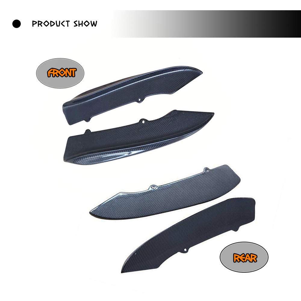 Carbon Fiber Rear Diffuser Splitters for BMW E92 E93 M3 & 3 Series Sedan (2008-2013) - High Performance Aero Upgrade - Perfect for Track Days & Street Style Enhancement