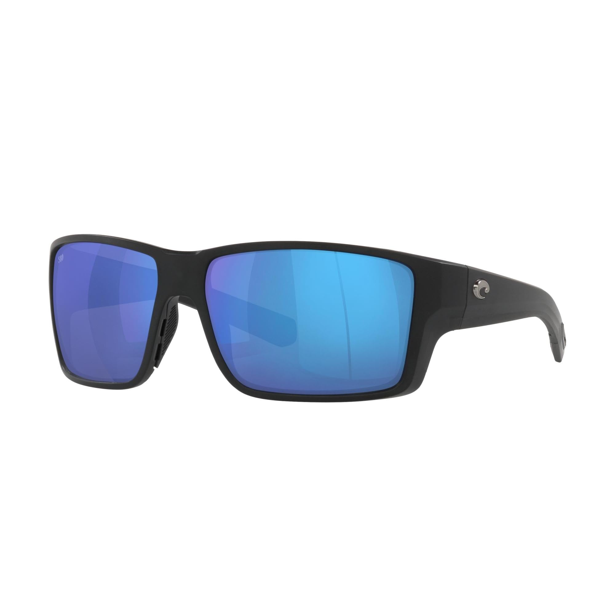 Costa Del Mar Reefton PRO Polarized Sunglasses for Men - UV Protection Fishing, Boating & Beach - 63mm Black/Blue Mirror 580G Lenses - Perfect for Outdoor Activities & Water Sports