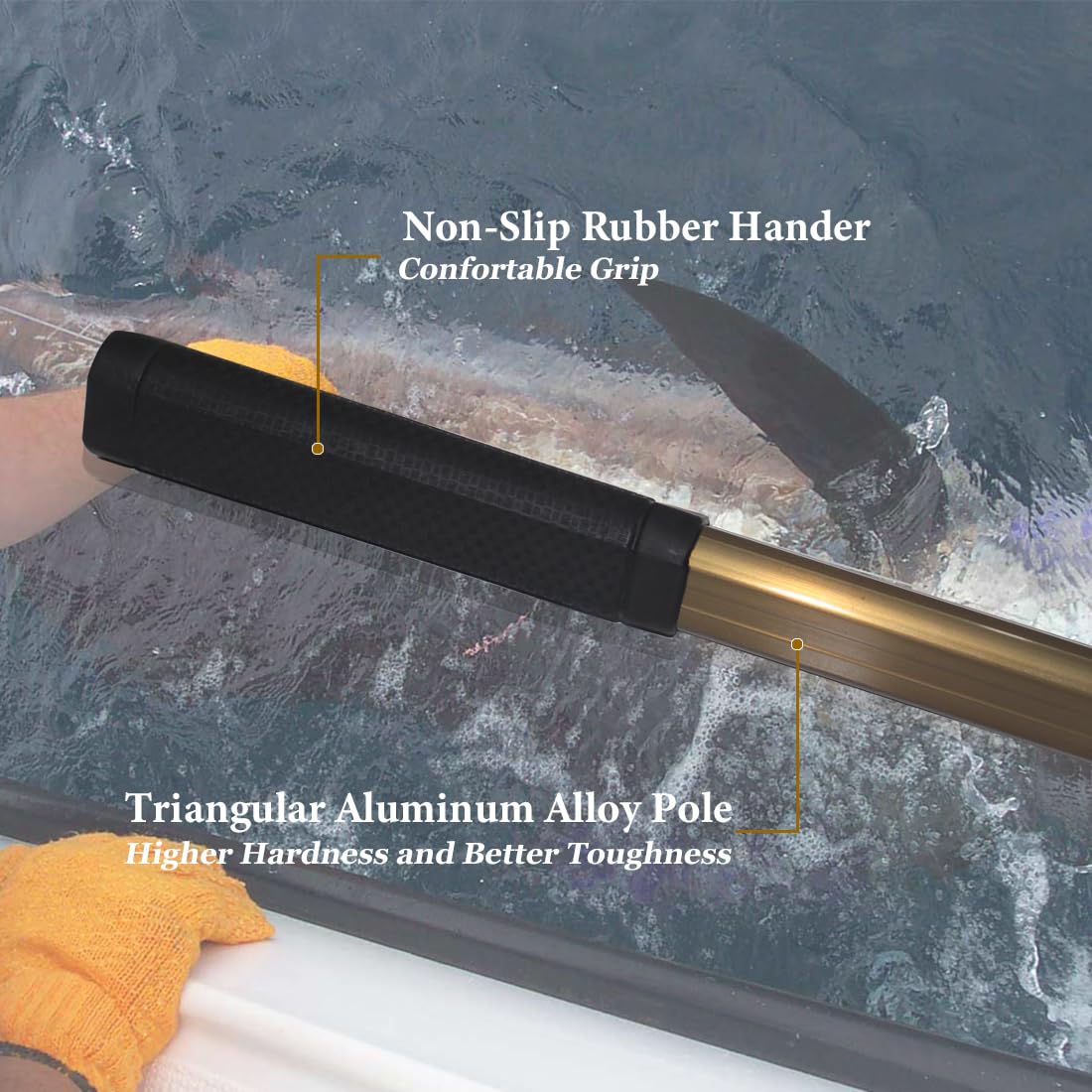 Telescopic Fish Gaff with 1-5 Teeth - Adjustable Fishing Spear for Sea & Ice Fishing - Barbed Harpoon for Hunting Fish, Frog & Mole - Perfect for Kayak Fishing, Ice Hole Fishing & Survival Gear