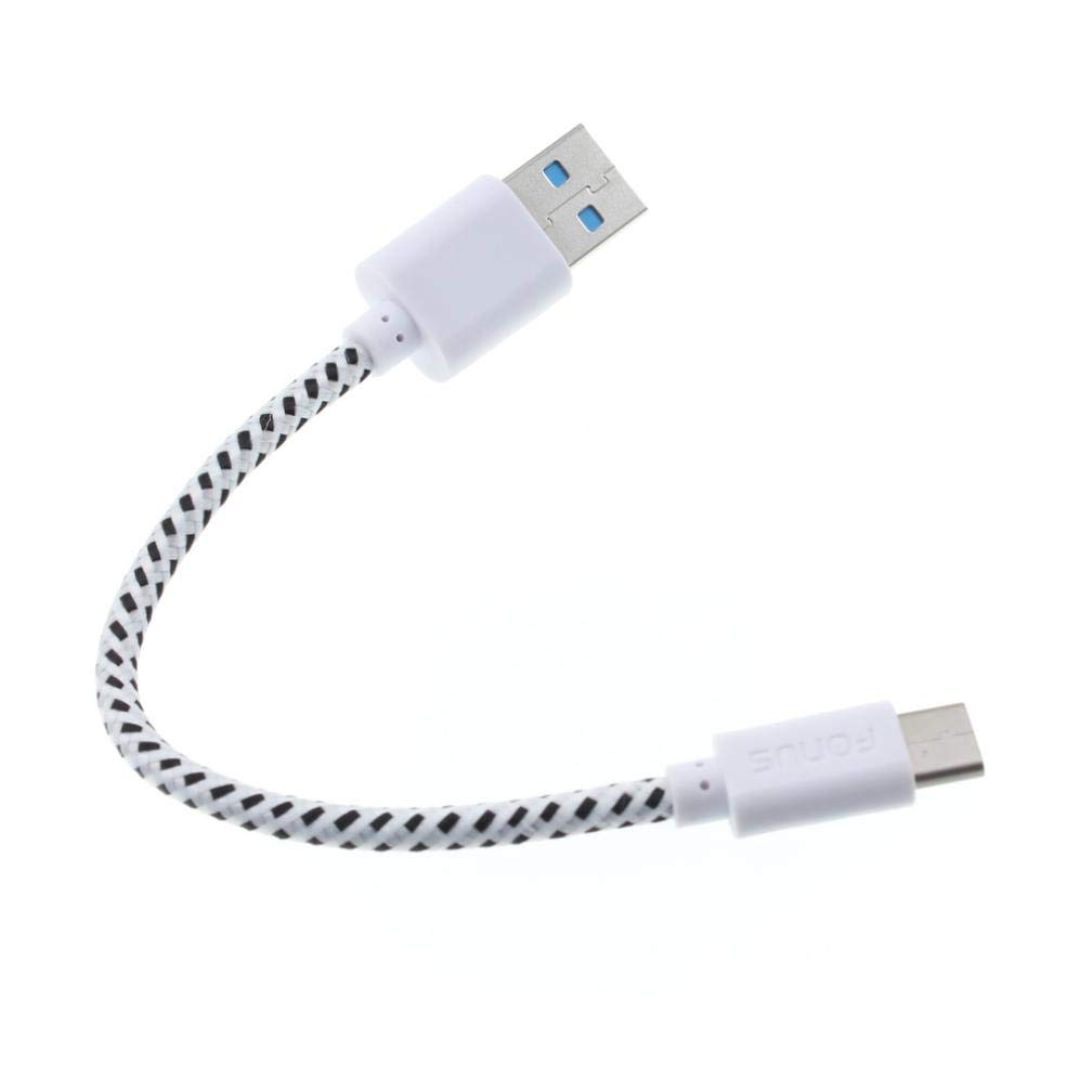 Fast Charging USB-C to USB-C Cable - 3ft Braided Nylon Cord for OnePlus Nord N20 5G & Other Type-C Devices | High-Speed Data Sync & Power Delivery | Perfect for Home, Office & Travel Charging