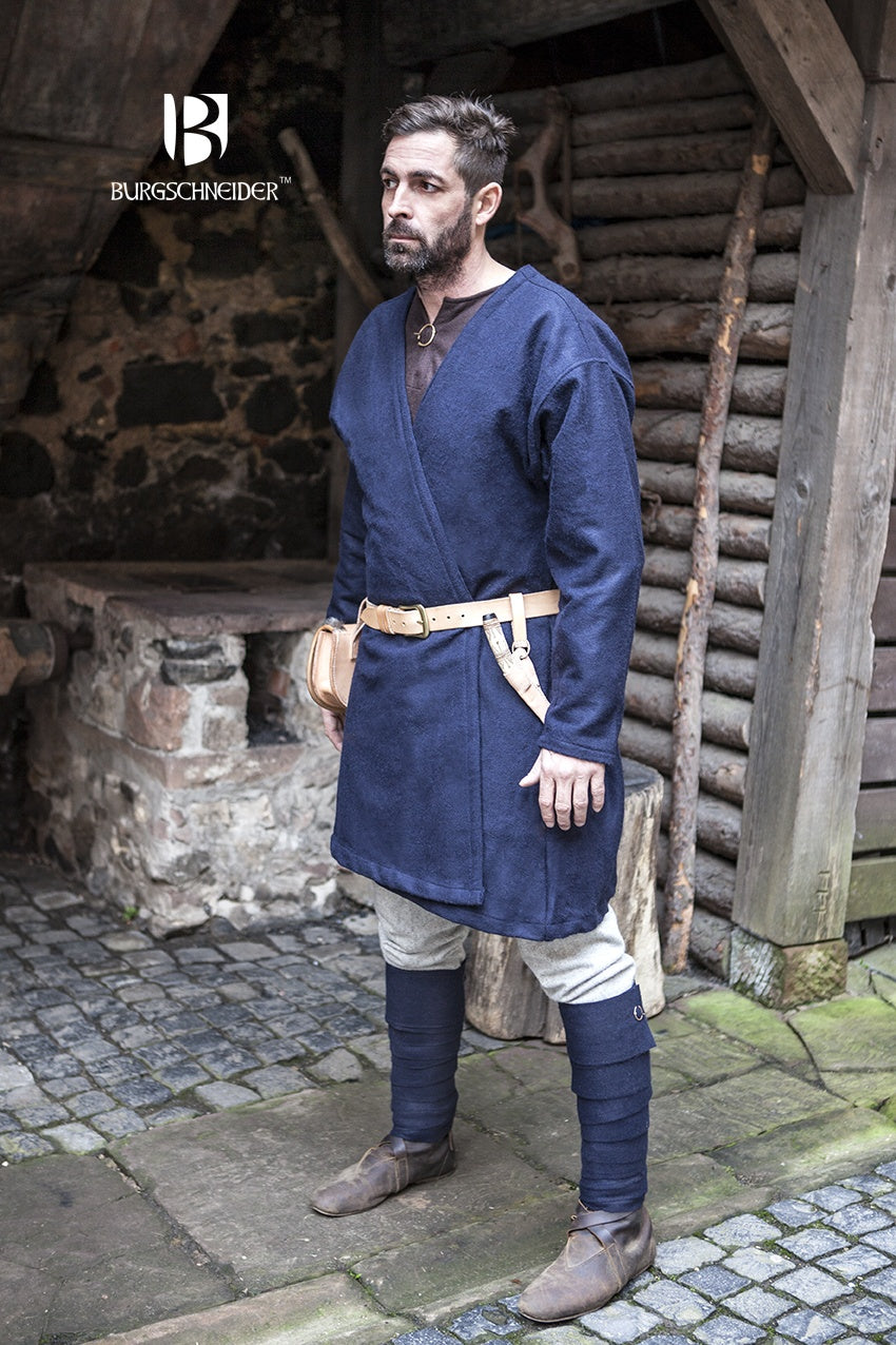 Viking Coat Loki Blue - Authentic Norse Viking Cloak for Cosplay & LARP - Perfect for Halloween, Renaissance Fairs & Medieval Reenactments