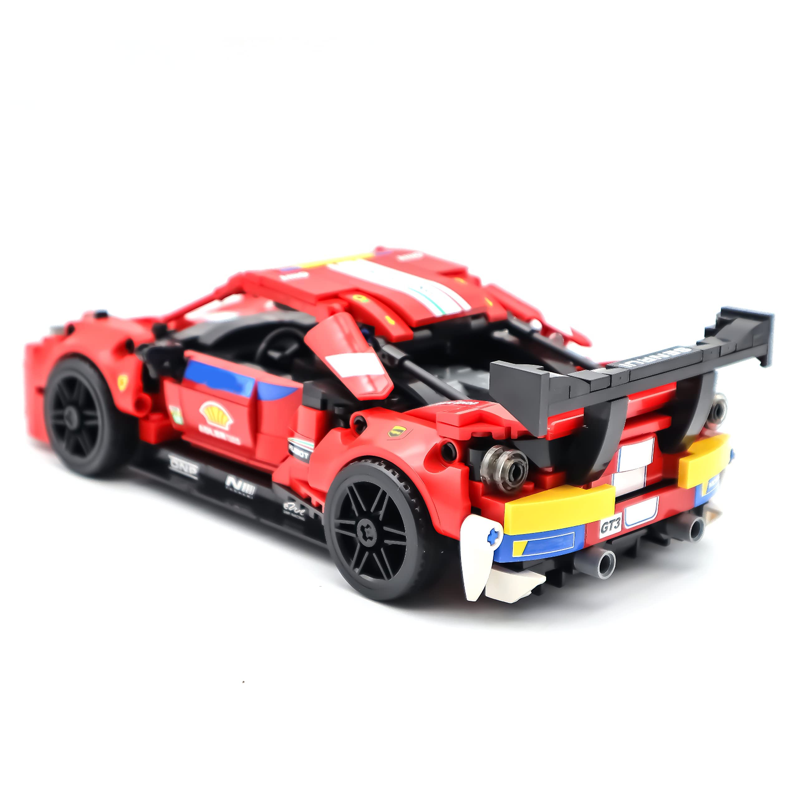 Speed Red Racing Car Building Blocks Kit (826PCS) - Creative Toy for Boys & Adults