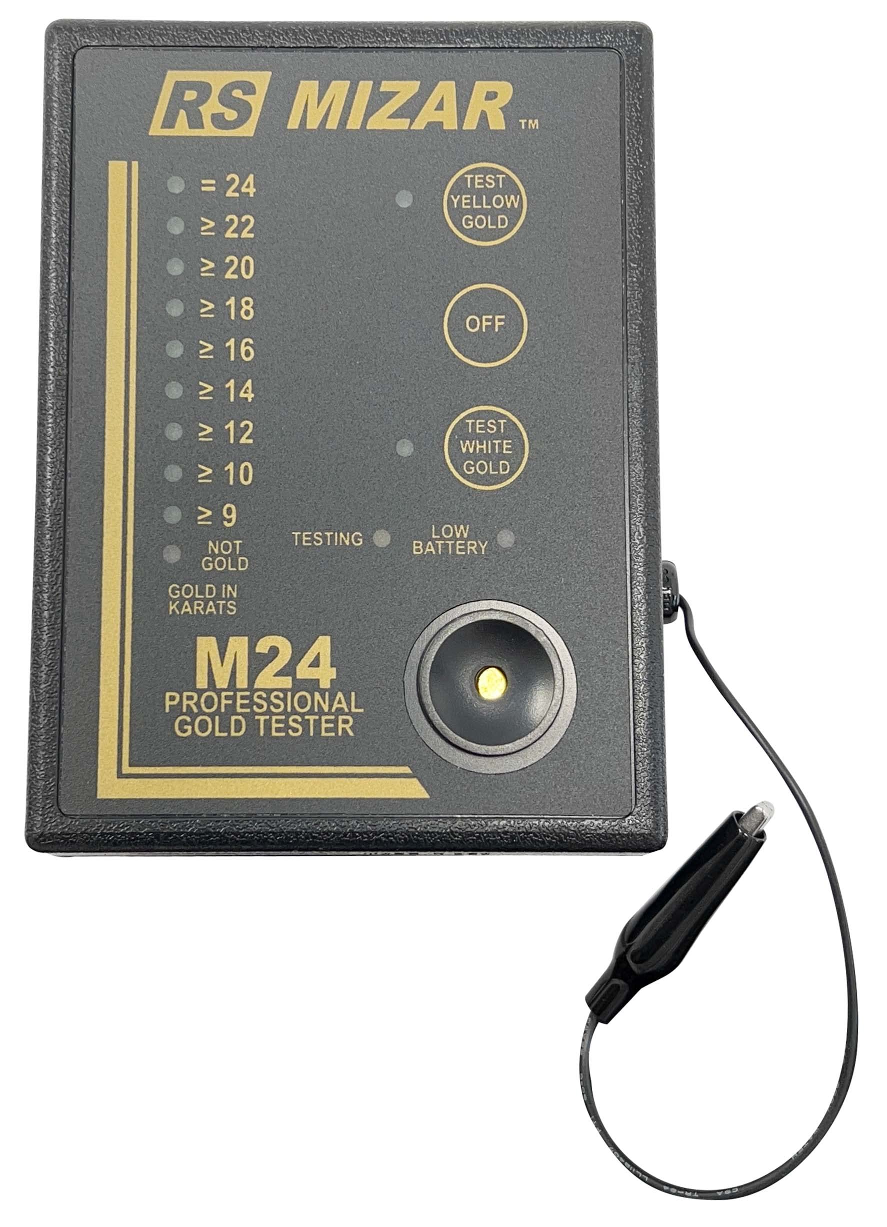 Digital M-24 Mizar Gold Karat Tester - Precise Jewelry Metal Testing Tool for Jewelers, Pawn Shops & Coin Collectors | Perfect for Authenticating Gold, Silver & Platinum Jewelry