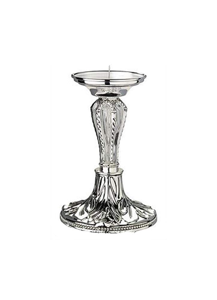 Lillian Rose Crown Pillar Candle Holder - Elegant Floral Design for Wedding, Home Decor & Romantic Dinner Ambiance