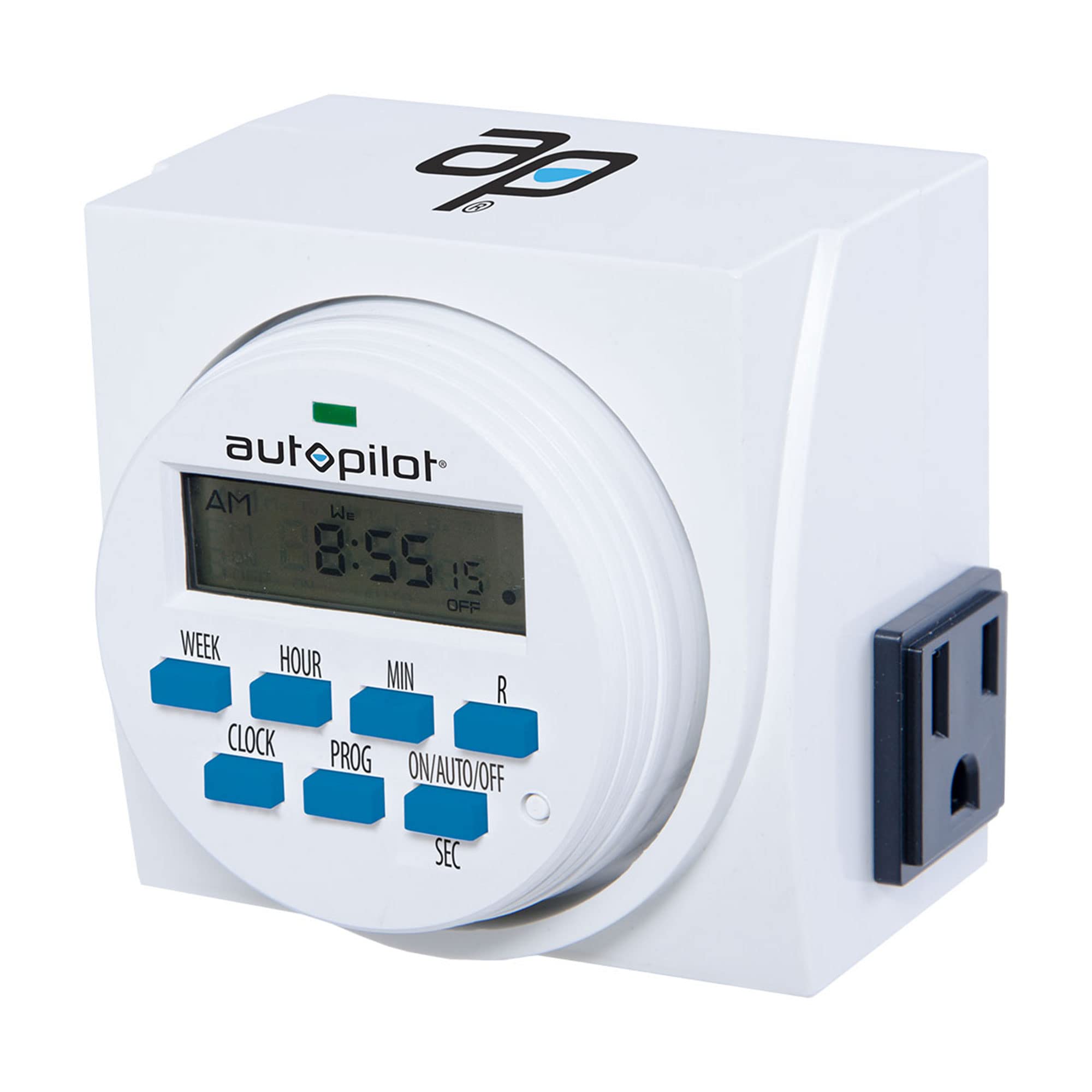 Hydrofarm 7-Day Digital Programmable Timer with Dual Outlet - Indoor Light & Fan Controller (4-Pack) - Perfect for Hydroponics, Grow Rooms & Home Automation