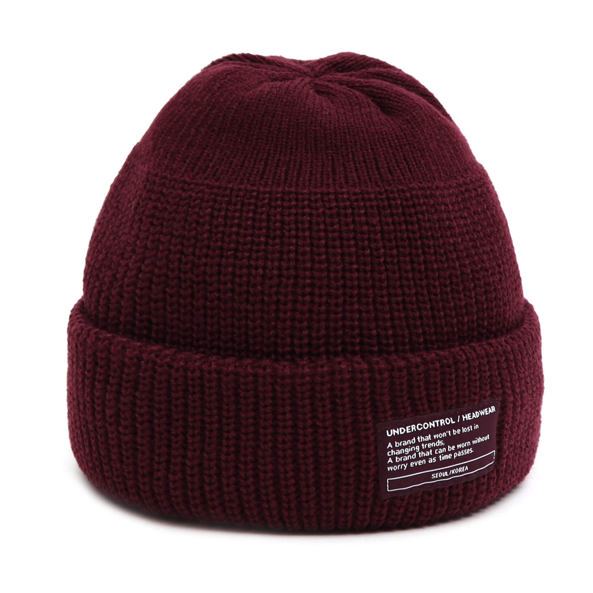 UNDERCONTROL Unisex Winter Fisherman Beanie - Stylish Knit Skull Cap for Men & Women - Warm Roll-Up Watch Hat in Multiple Colors - Perfect for Outdoor Activities, Fishing, and Cold Weather Protection
