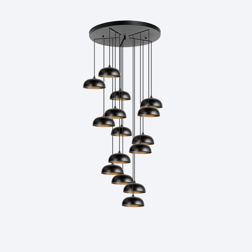 YOSH 15-Light Modern Crystal Drop Chandelier - Elegant Dining Room Lighting Fixture for Home Decor, Living Room & Bedroom Ceiling Lamp