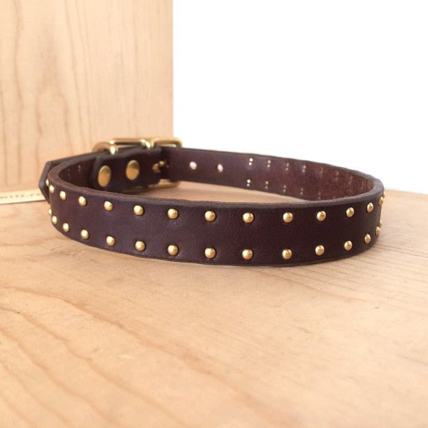 Premium Hudson Leather Dog Collar - Adjustable, Durable & Stylish Pet Collar for Small Medium Large Dogs - Perfect for Daily Walks, Training & Outdoor Adventures