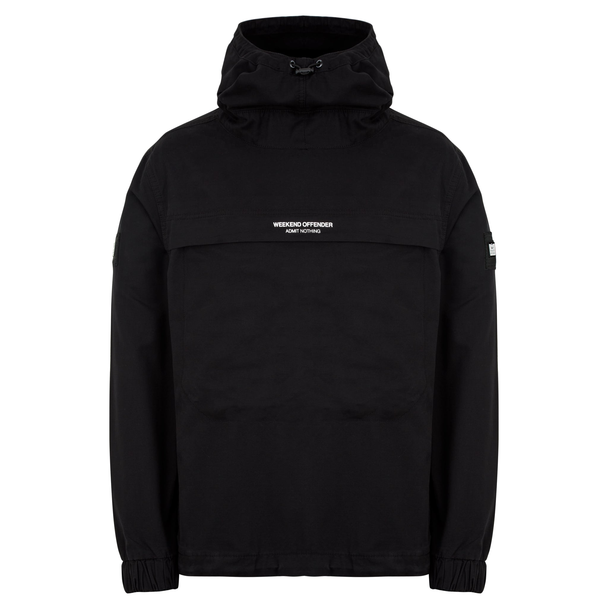 Weekend Offender Ortega Sniper Over Top Jacket - Black | Waterproof Windbreaker for Outdoor Hiking & Urban Streetwear