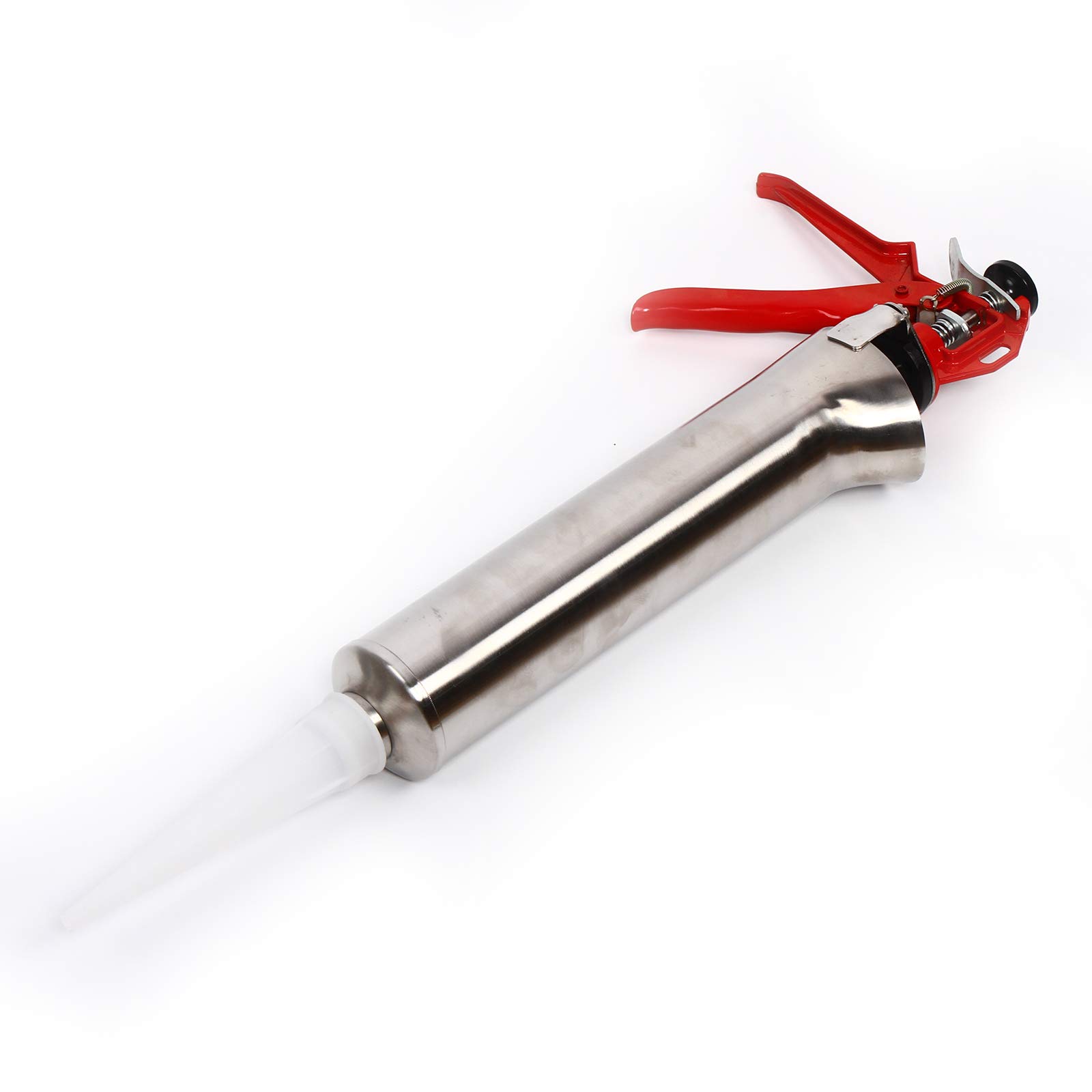 Stainless Steel Mortar Caulking Gun - Heavy Duty Cement Grout Applicator for Pointing, Grouting & Caulking | Perfect for Masonry, Tile Work & Concrete Repairs