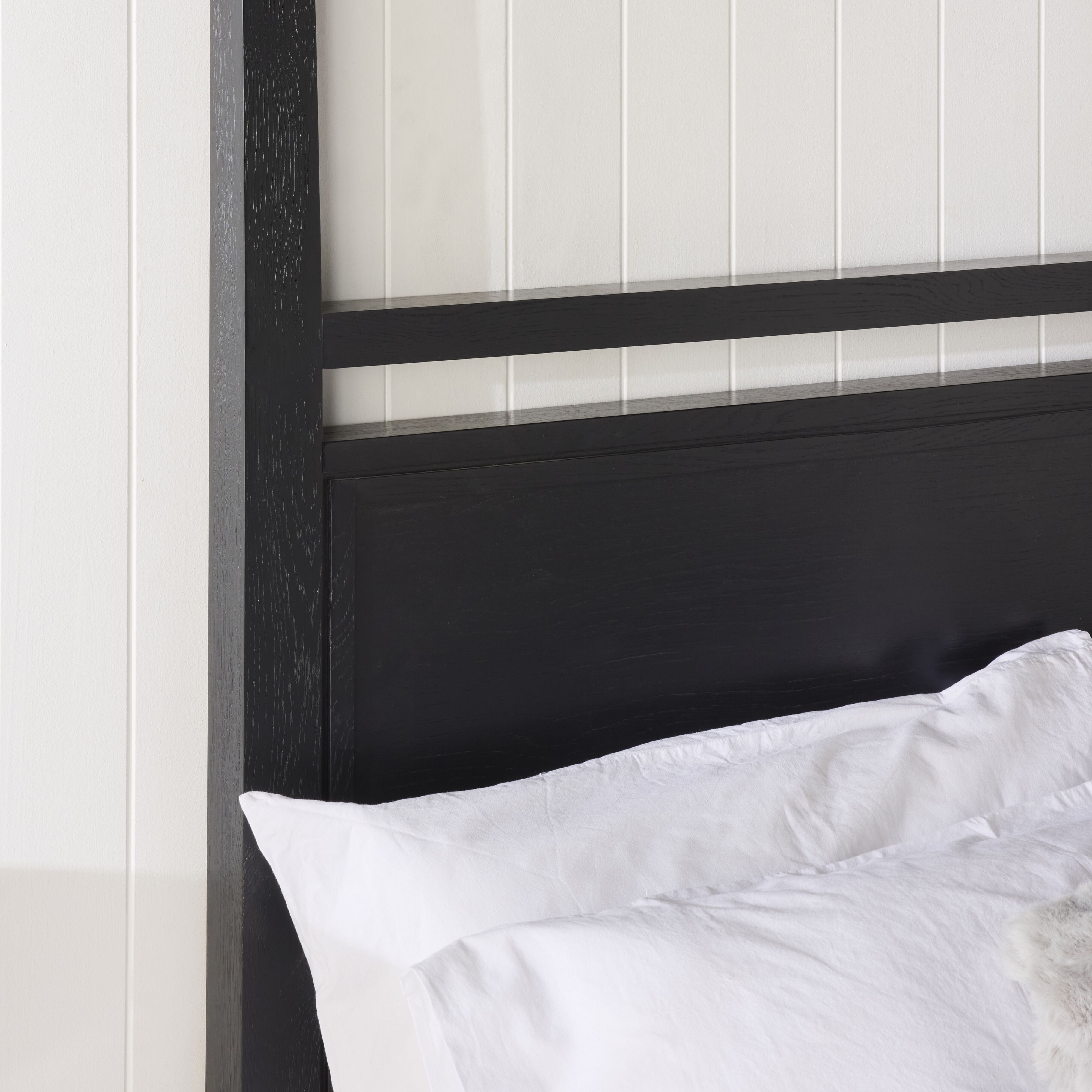Avalon Queen Four Poster Bed Frame - Black Metal Canopy Bed for Bedroom, Master Suite, or Guest Room Decor