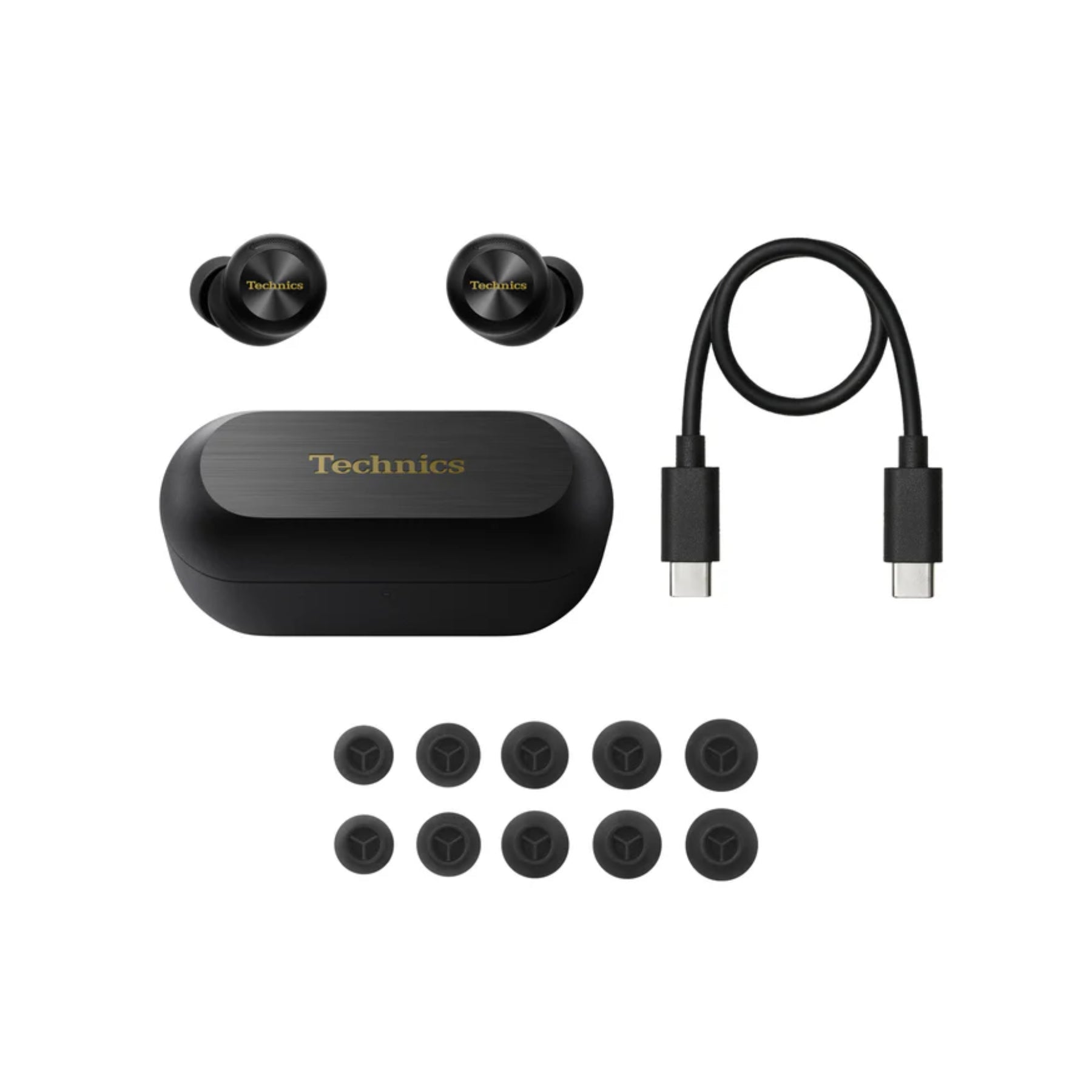 Technics EAH AZ100 True Wireless Earbuds with Dolby Atmos - Premium Noise Cancelling Bluetooth Earbuds for iPhone, Android - Perfect for Travel, Workouts & Gaming