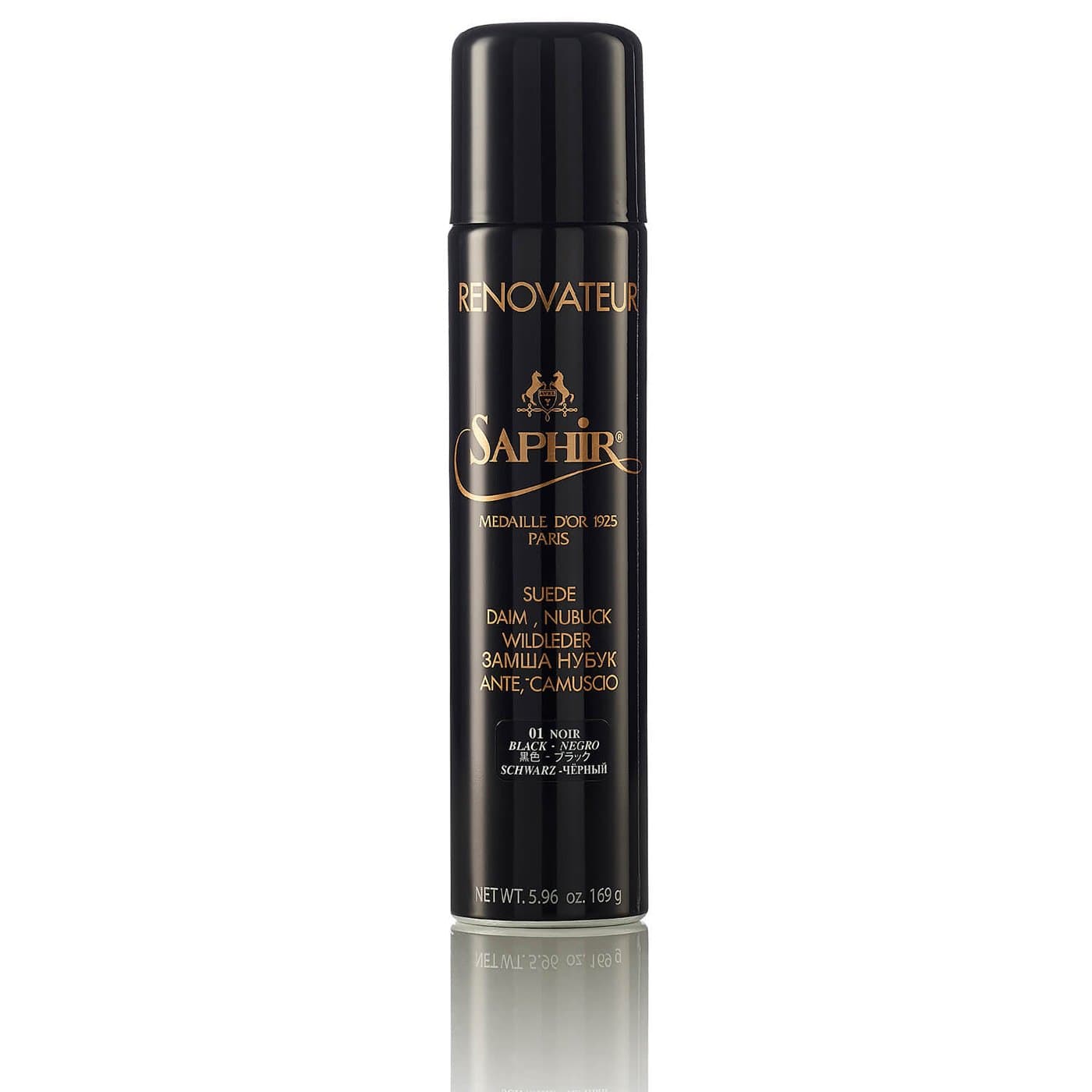 Renovator Suede Spray for Shoes & Bags - Black (01) - Restores & Protects Suede, Nubuck & Leather - Perfect for Sneakers, Boots & Handbags