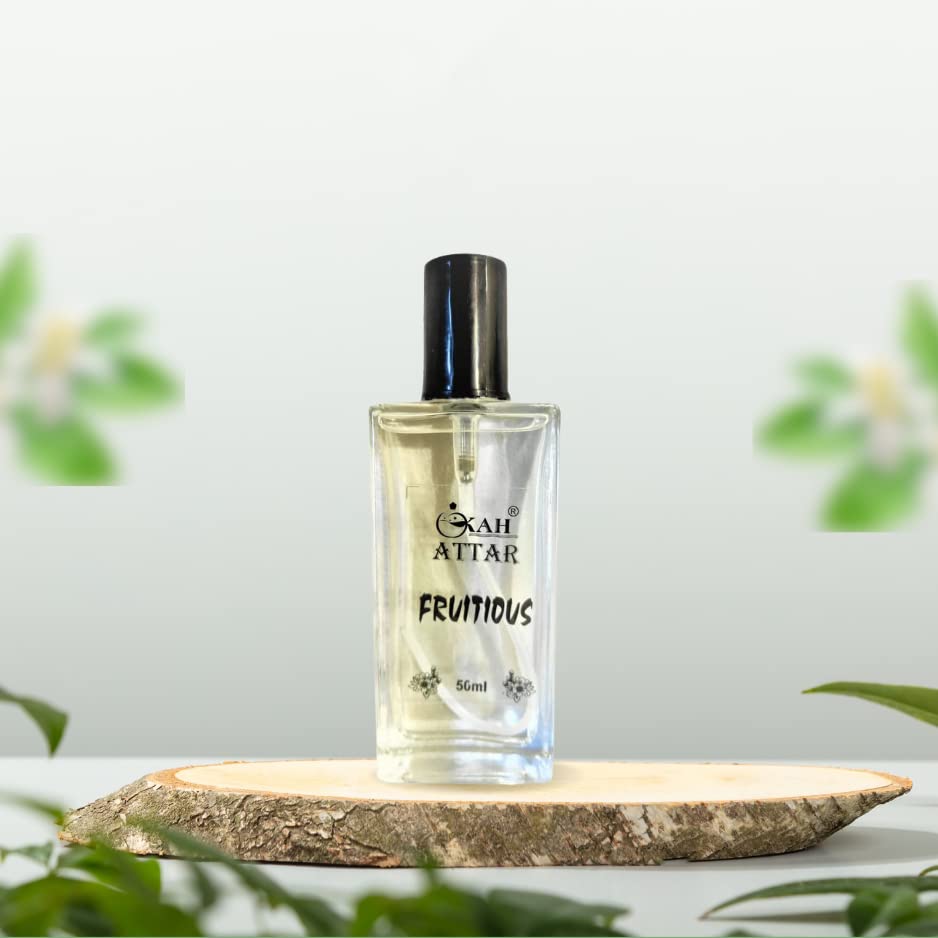 Kah Attar Thrill Fruitious Unisex Eau De Parfume - 50ml (Pack of 2) | Long-Lasting Fragrance for Men & Women | Perfect for Date Night, Office & Special Occasions