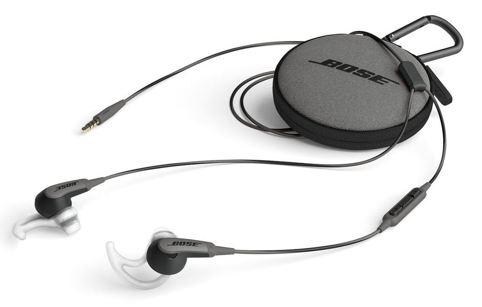 Bose SoundSport Wireless In-Ear Headphones with Built-in Mic for iPhone, Android - Charcoal Black - Perfect for Running, Gym & Outdoor Sports