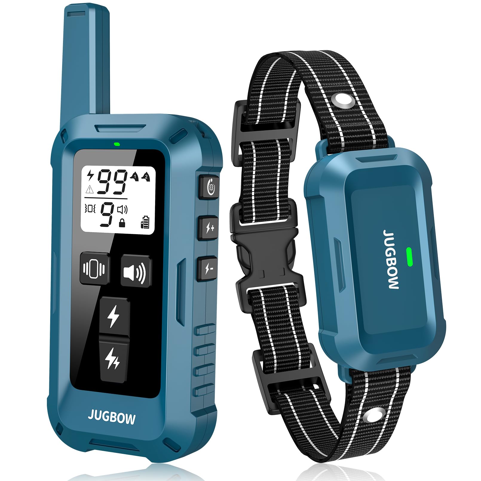 Jugbow Dog Training Collar - 4200FT Remote Training Collar for Small Medium Large Dogs (5-120 lbs), Rechargeable Waterproof IPX8 E-Collar with Beep, Vibration & Safe Static Shock - Perfect for Outdoor, Hunting & Obedience Training