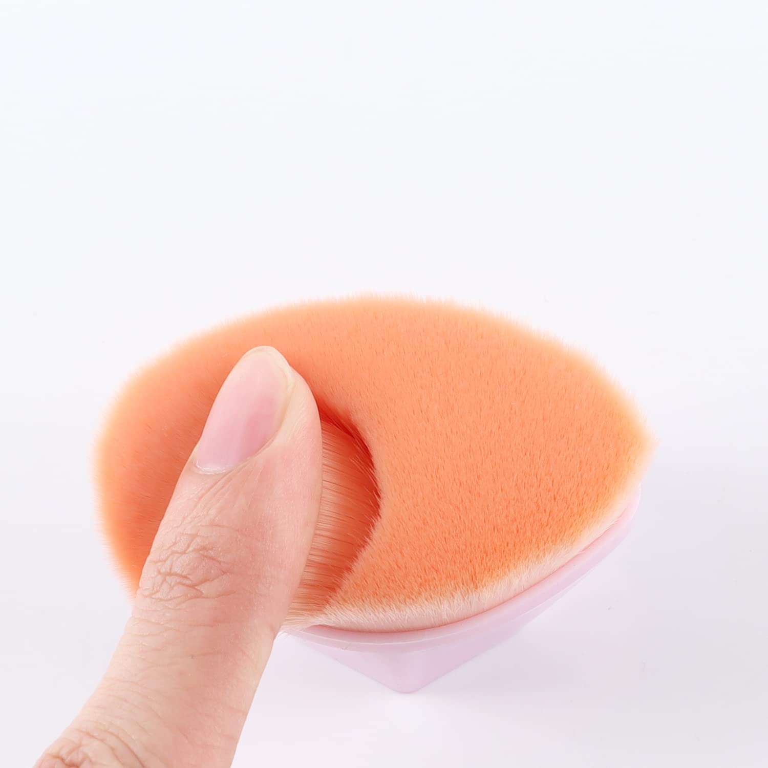 **Kabuki Makeup Brush - Flat Top Foundation Brush for Liquid, Cream & Powder Cosmetics | Soft Synthetic Bristles | Perfect for Flawless Blending & Contouring | Pale Pink | Ideal for Professional Makeup & Everyday Use**