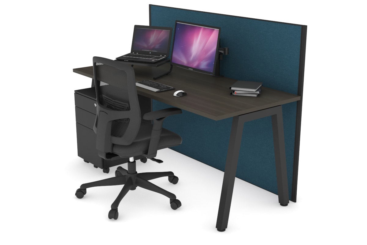 Horizon Quadro A Legs Office Desk - 1600L x 700W Modern Workstation for Home & Office - Perfect for Remote Work, Study & Professional Workspaces