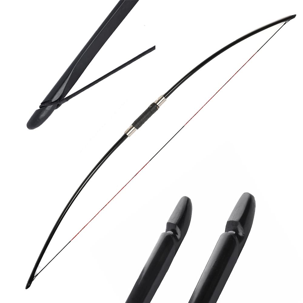 Traditional Long Bow 25-120 Lbs Takedown Recurve Bow | Right & Left Hand English Longbow for Archery, Target Practice & Hunting | Perfect for Beginners & Outdoor Enthusiasts
