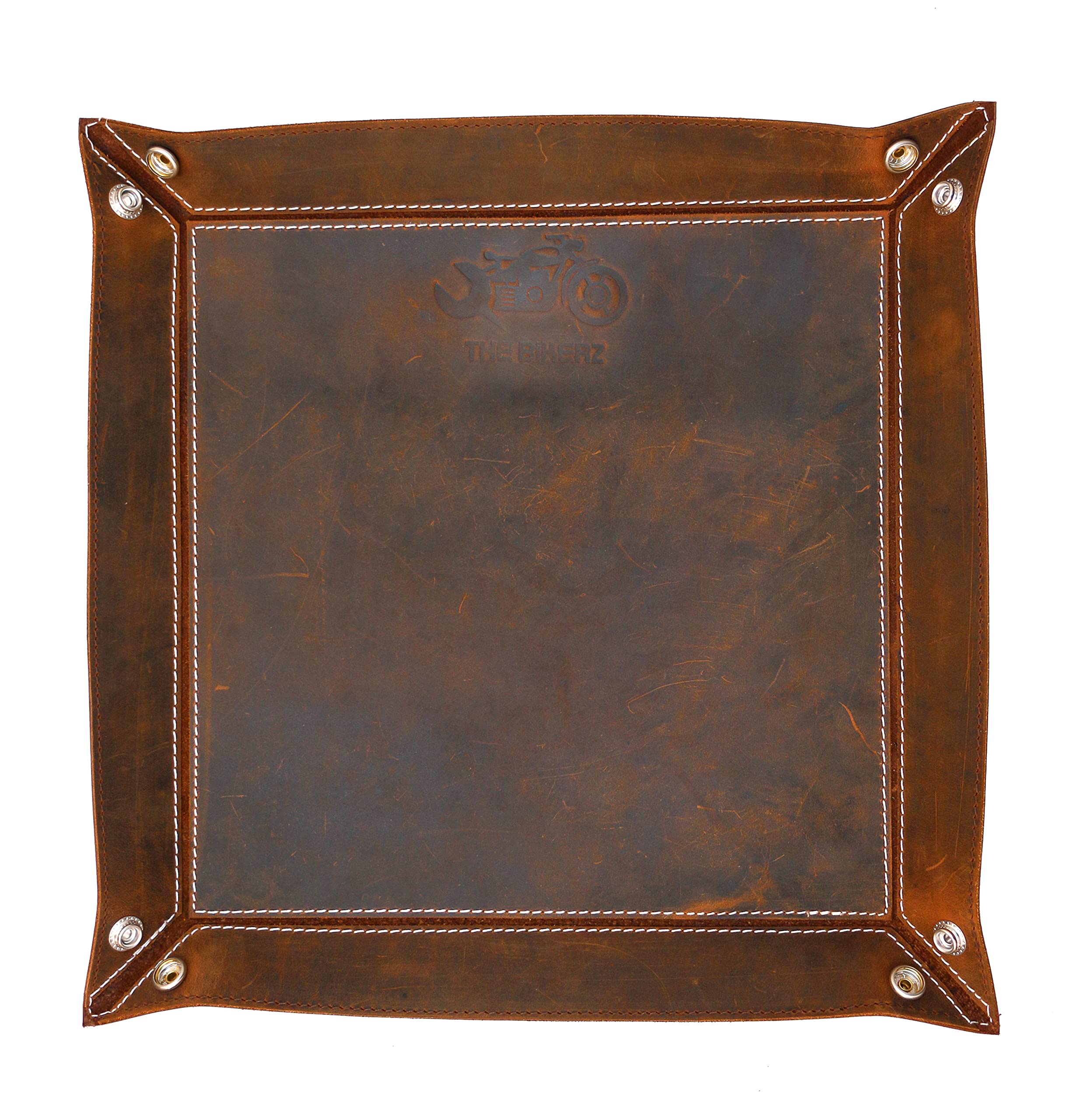Large Multipurpose Leather Tray - Desk & Jewelry Organizer