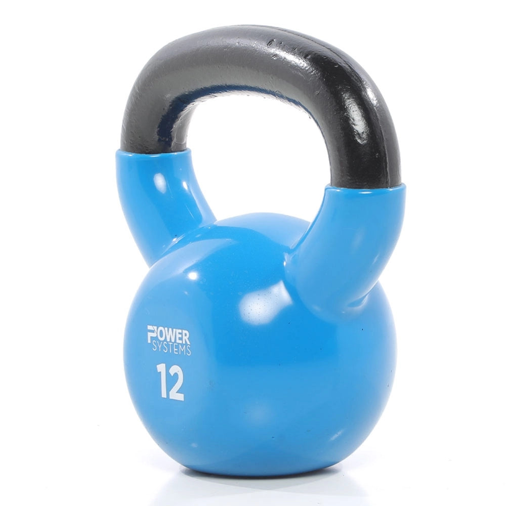 Premium Kettlebell for Strength Training - Power Systems Prime Cast Iron Kettlebell for Home Gym, CrossFit & Functional Fitness Workouts