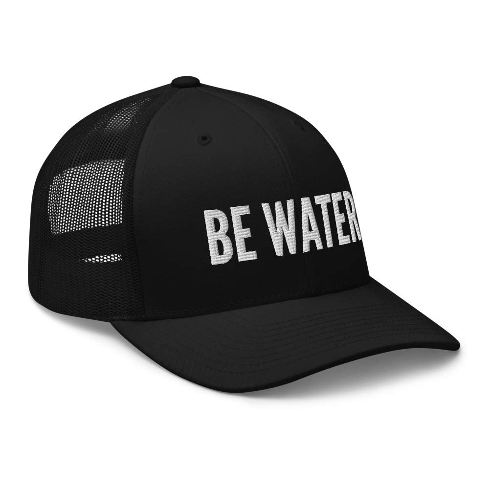 Be Water Embroidery Hong Kong Hat - Stylish Adjustable Baseball Cap for Men & Women - Perfect for Streetwear, Hip Hop Fashion and Outdoor Activities
