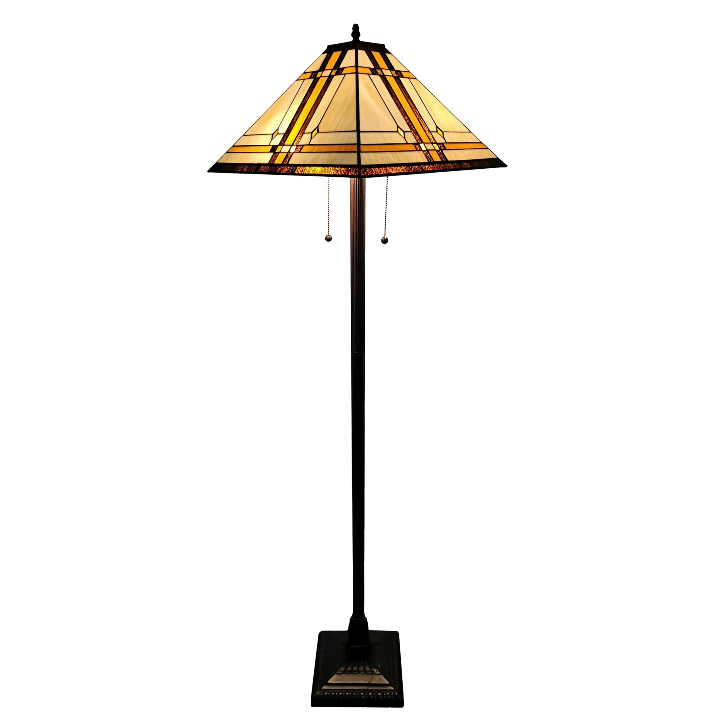 Amora Tiffany Floor Lamp Torchiere - 61