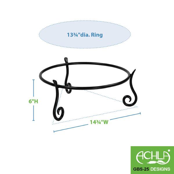 Achla Designs Short Stand GBS 22 & GBS 25 - Compact Plant Stand for Indoor Herbs, Succulents & Small Flowers - Perfect for Windowsills, Balconies & Home Decor