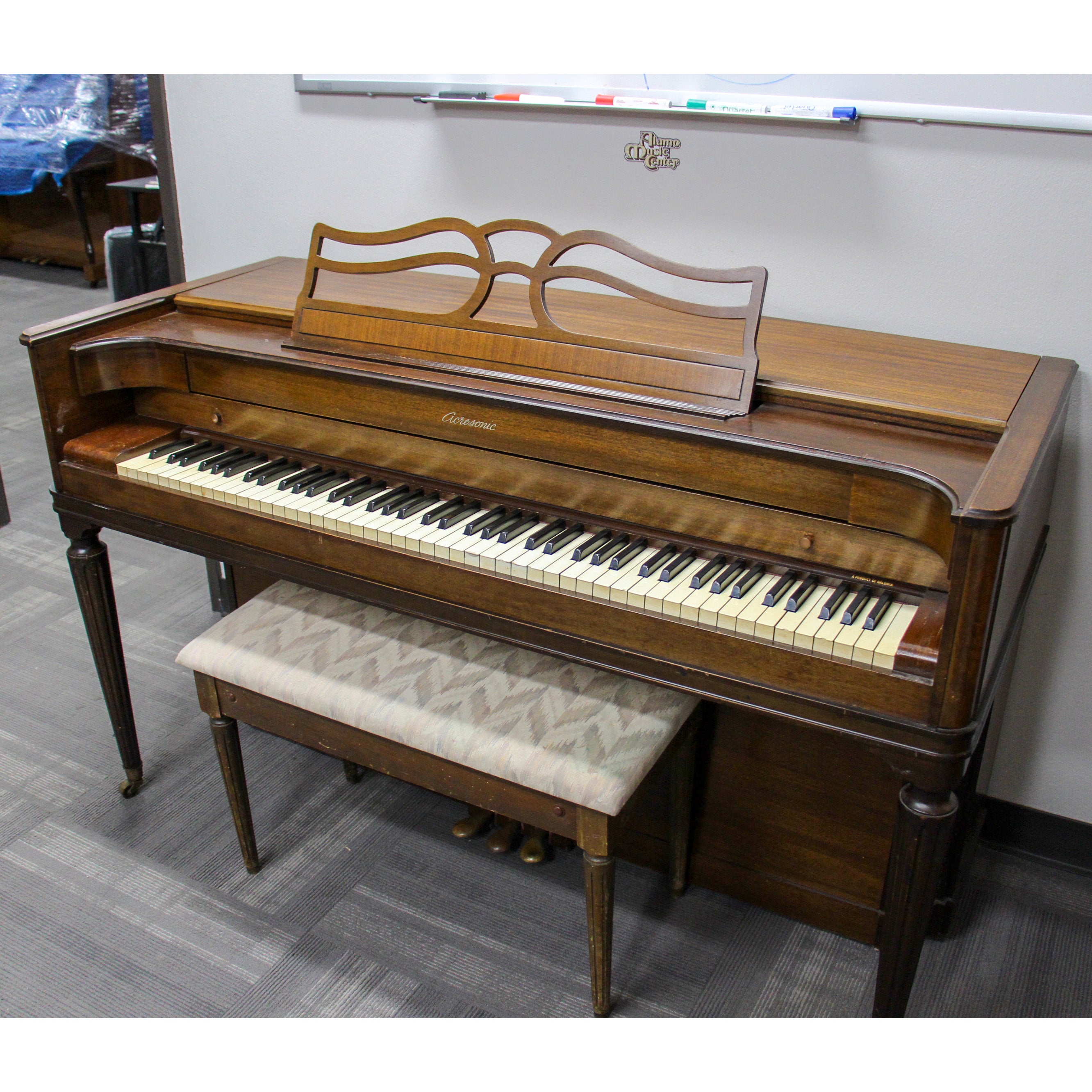 Acrosonic by Baldwin Spinet/Console Piano - Cherry Wood Finish | Perfect for Home, Studio & Music Lessons | Vintage Upright Piano