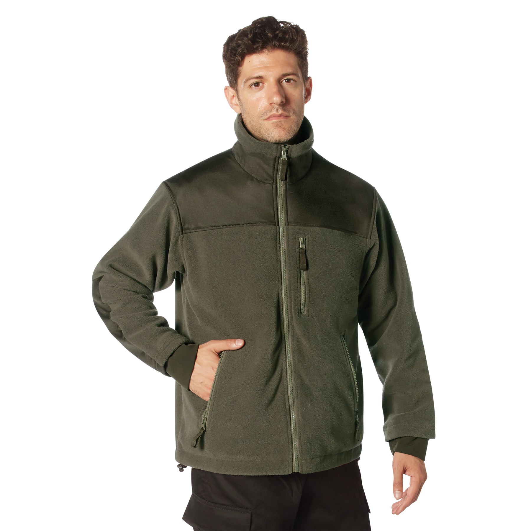 Rothco Spec Ops Fleece Jacket - Concealed Carry Tactical Jacket for Men | Warm Winter Outdoor Hunting & Military Style Jacket for Camping, Hiking & Tactical Training