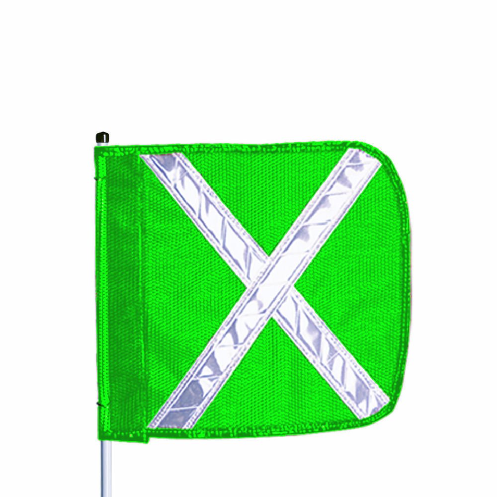 FS8 Safety Flag with Reflective X - 16