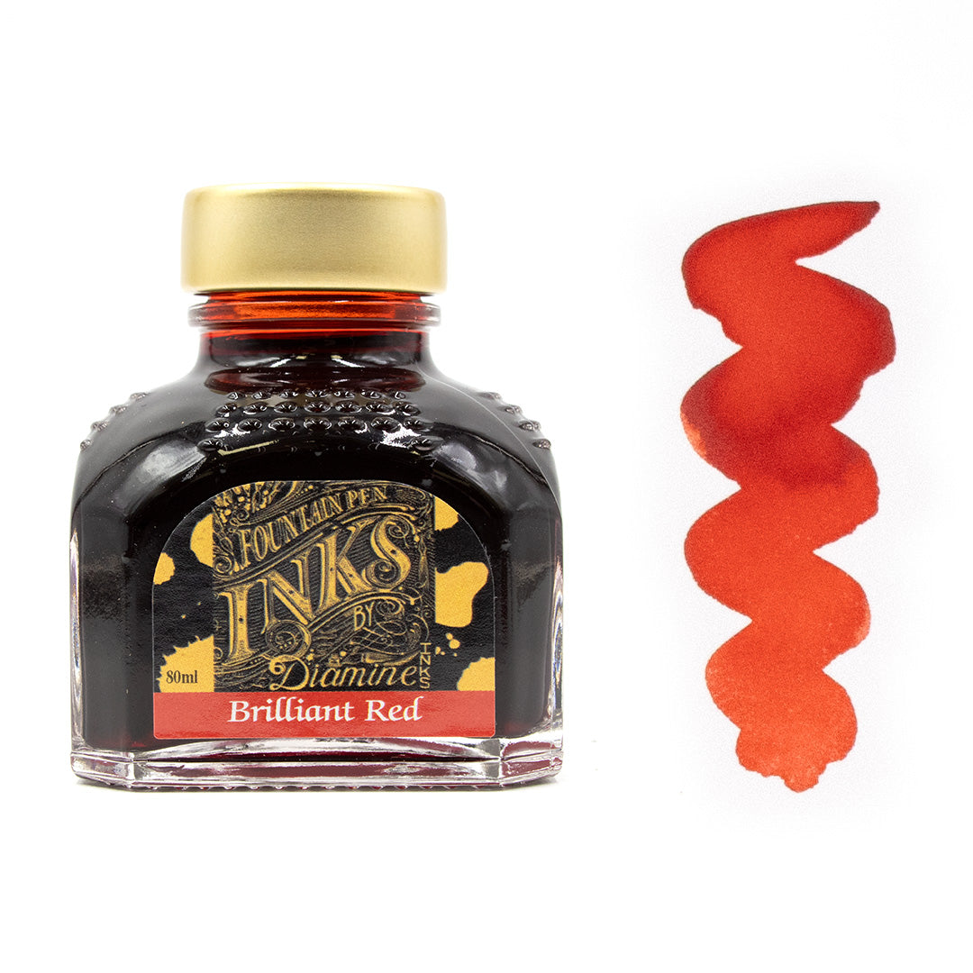 Premium Diamine Ink Bottle 80ml - Vibrant Fountain Pen Ink for Calligraphy, Journaling & Artistic Writing - Smooth Flow & Rich Colors