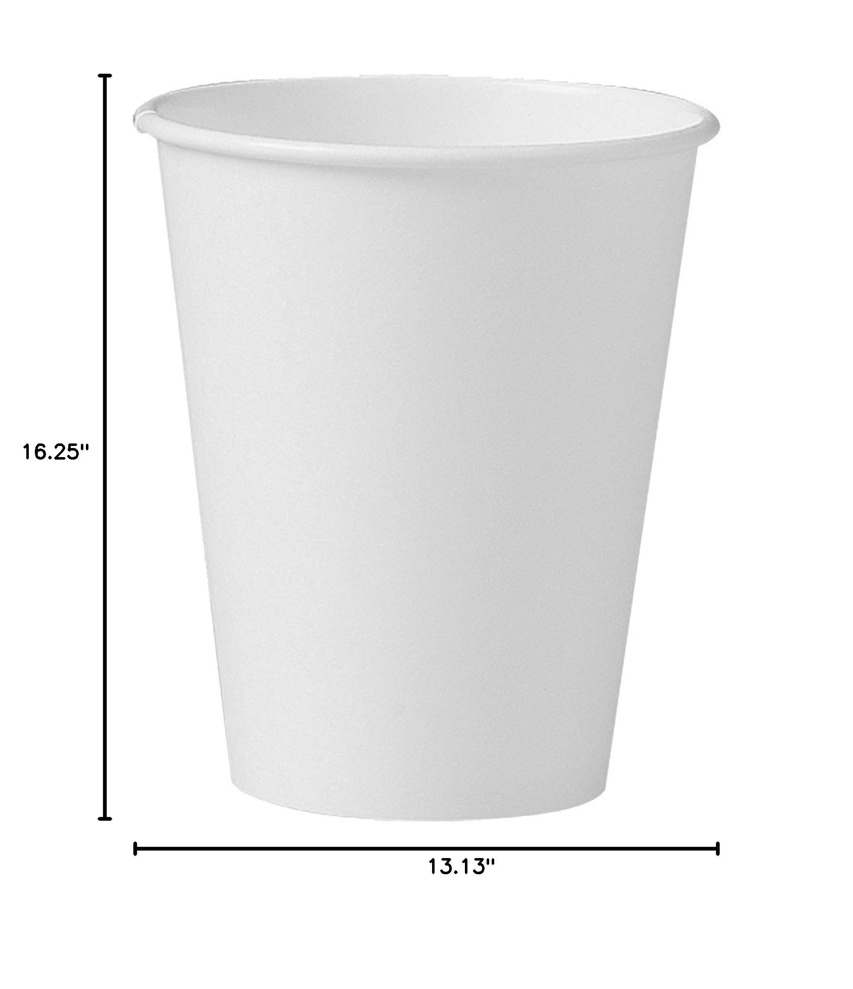 SOLO 378W2050 8oz White Single-Sided Poly Paper Hot Cups - 50 Cups per Bag, 20 Bags per Carton - Perfect for Coffee, Tea, and Hot Beverages in Offices, Cafes, and Events
