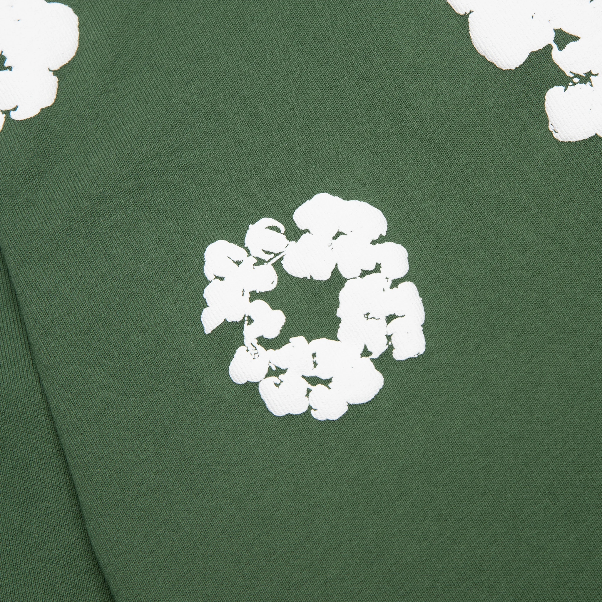 Denim Tears The Cotton Wreath Long Sleeve Green T-Shirt for Men | Vintage Inspired Streetwear Fashion | Perfect for Casual Outfits and Urban Style