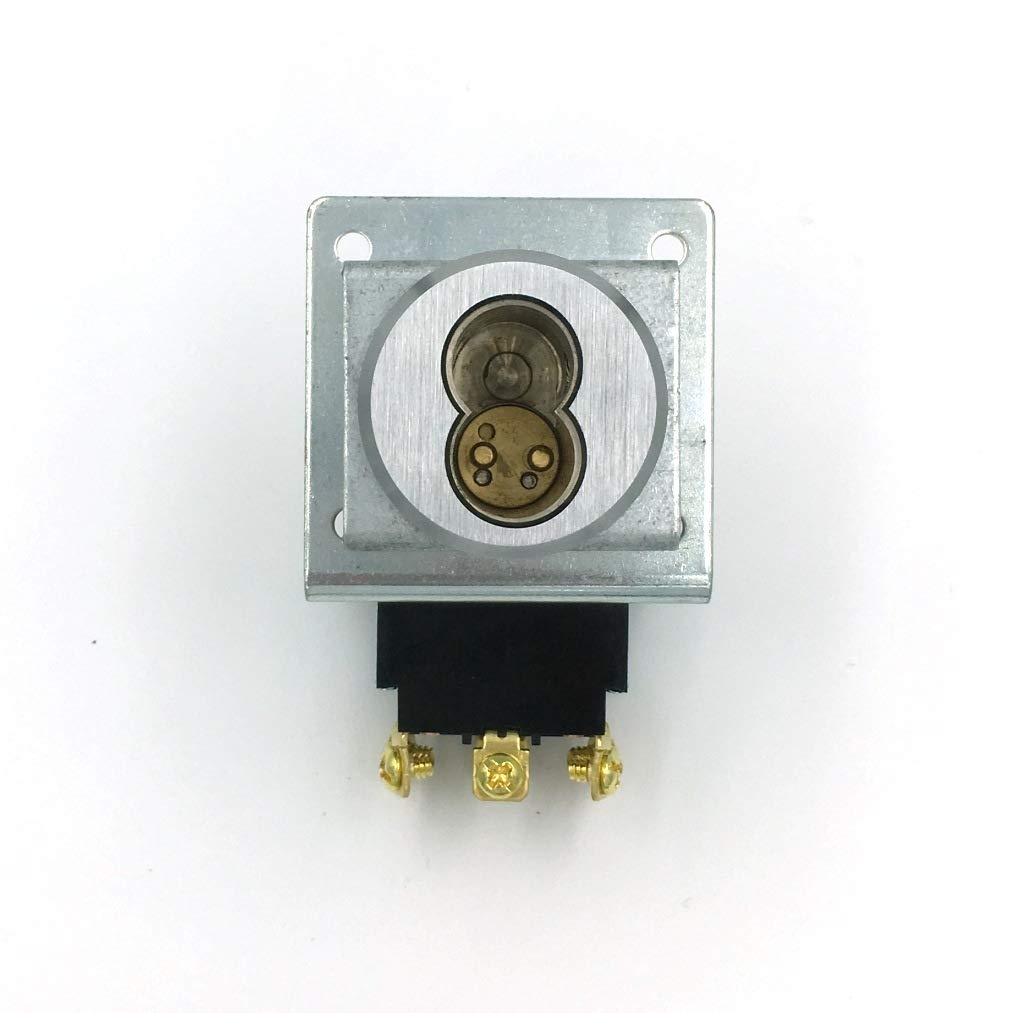 Double Momentary SFIC Key Switch Housing - No Core DPDT Replacement for 1W7K4 | Ideal for Access Control & Security Systems