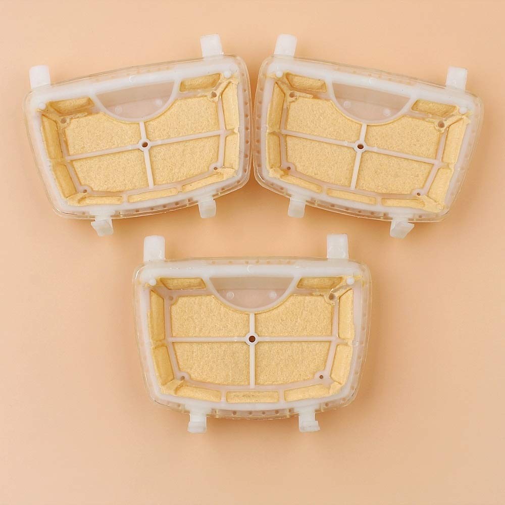 WHZ 3-Pack Air Filter Cleaner Kit for Stihl MS171 MS181 MS211 Chainsaw Models 1139 120 1602 - Compatible with Gas Chainsaws for Forestry, Landscaping & DIY Wood Cutting Projects