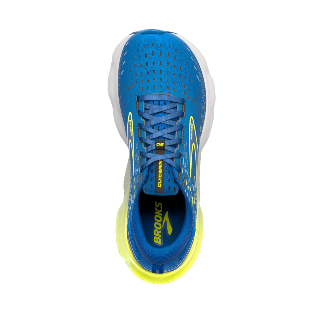Men's Glycerin 20 Running Shoes - Blue/Nightlife/White (D Width) | Lightweight Cushioned Sneakers for Jogging, Gym & Everyday Wear