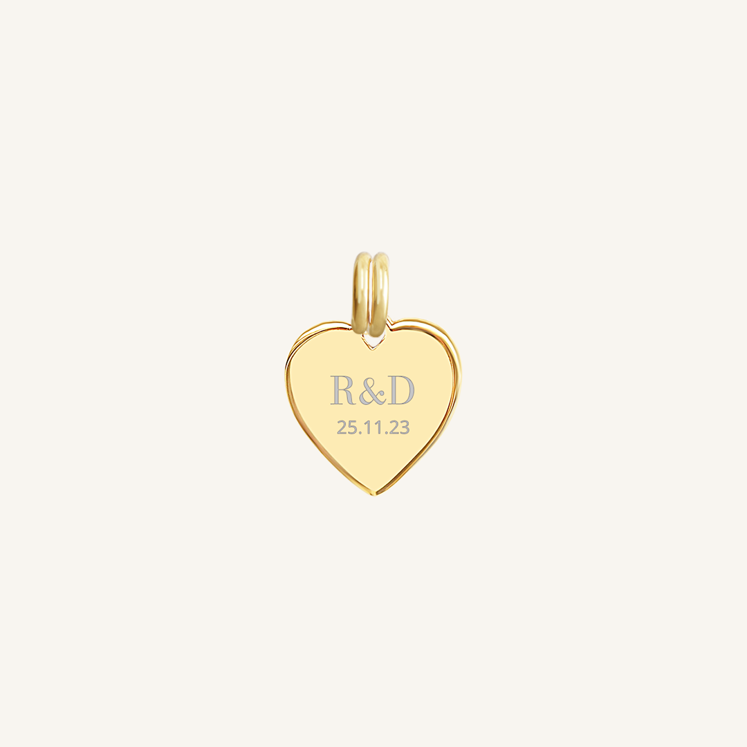 Etch Behold Heart Charm - Elegant Jewelry Pendant for Women, Perfect for Valentine's Gifts, Anniversaries & Everyday Wear