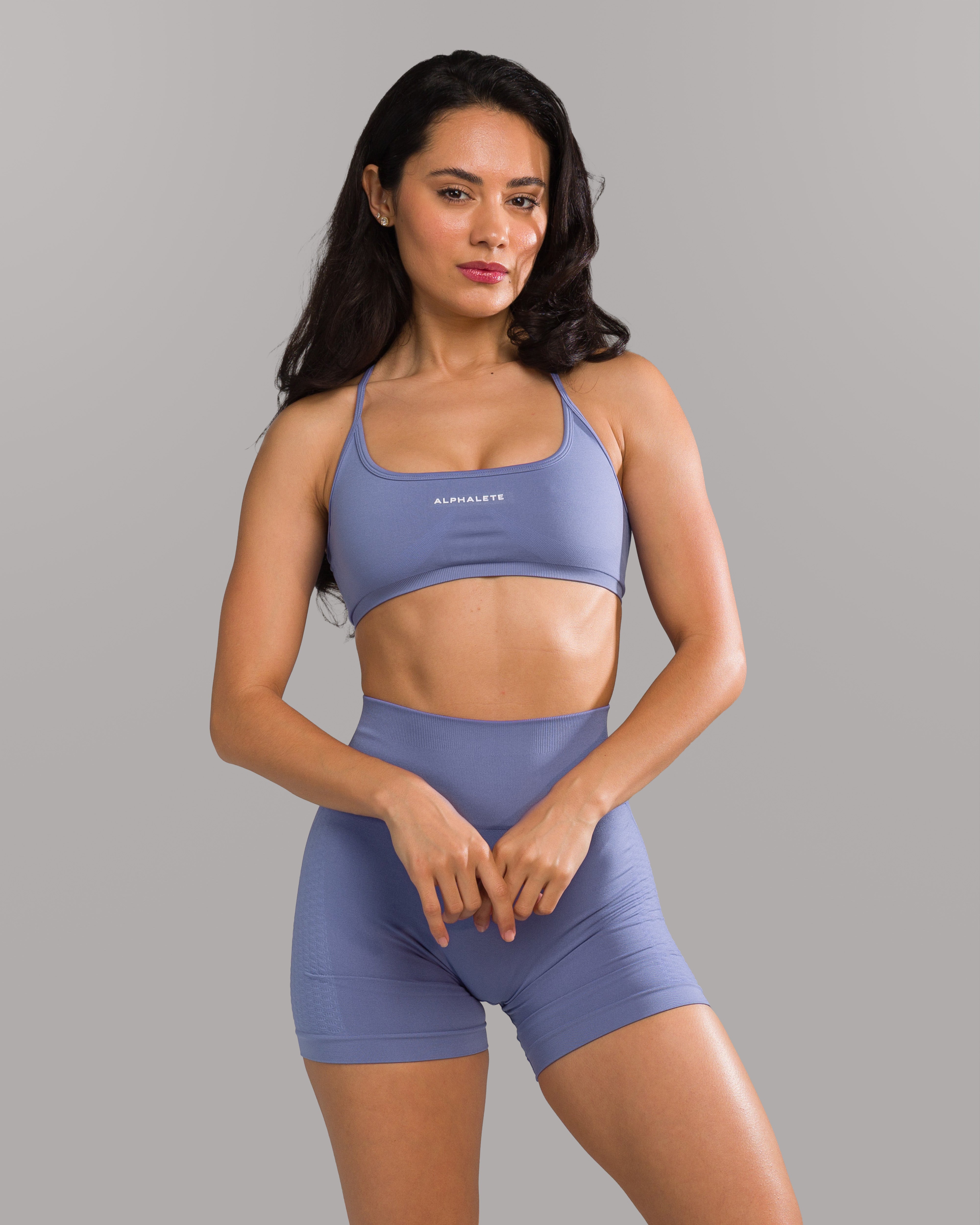 Amplify Open Back Bra - Comfortable Lace Bralette for Women, Bluebonnet Blue - Perfect for Date Nights & Special Occasions