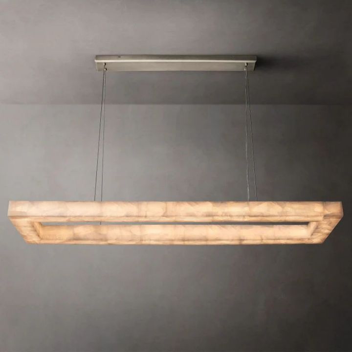 Rectangular Calcite Chandelier 72