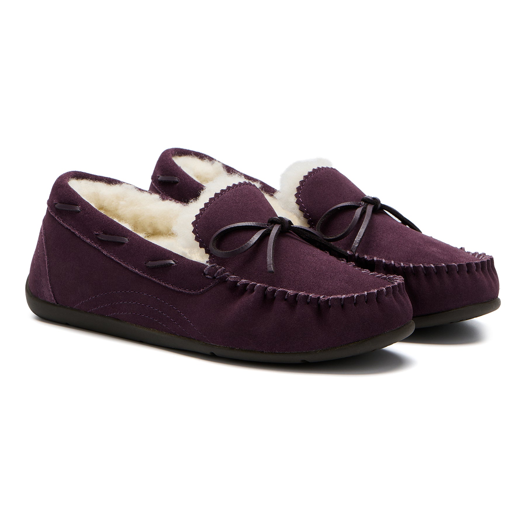 Abeo Amble Bow Dark Purple Women's Comfortable Walking Shoes - Perfect for Casual Outings, Work, and Everyday Wear