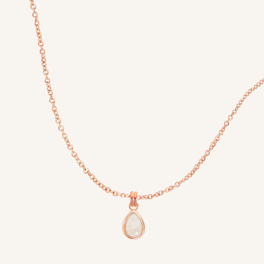 Moonstone Trove Charm Necklace - Elegant Healing Crystal Jewelry for Women | Perfect for Spiritual Healing, Meditation & Everyday Wear