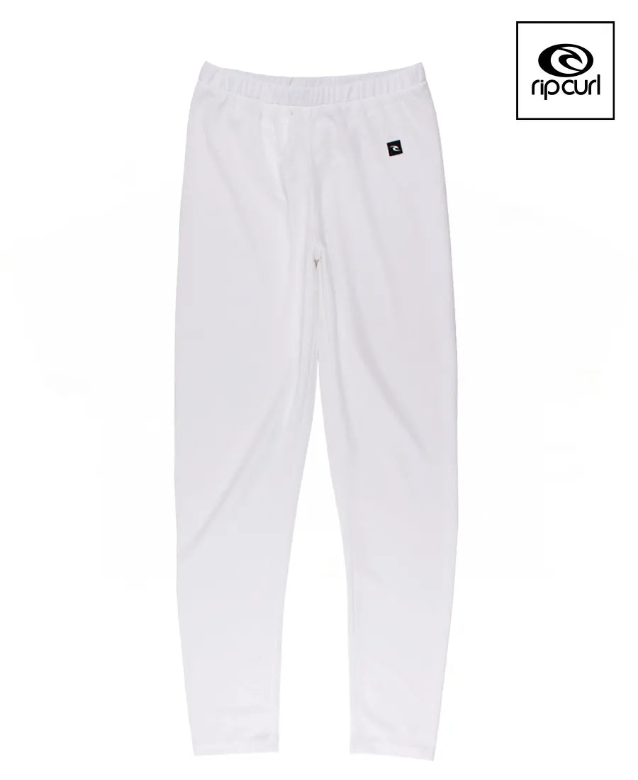 Rip Curl Women's RC G UW Thermal Basic White Leggings - Perfect for Surfing, Yoga & Winter Sports