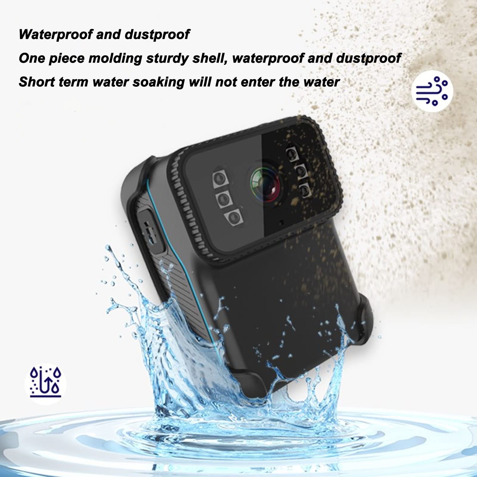 4K Waterproof Action Camera with WiFi - 1080P Night Vision, Built-in Mic, Loop Recording - Ideal for Sports, Diving, Cycling & Outdoor Adventures