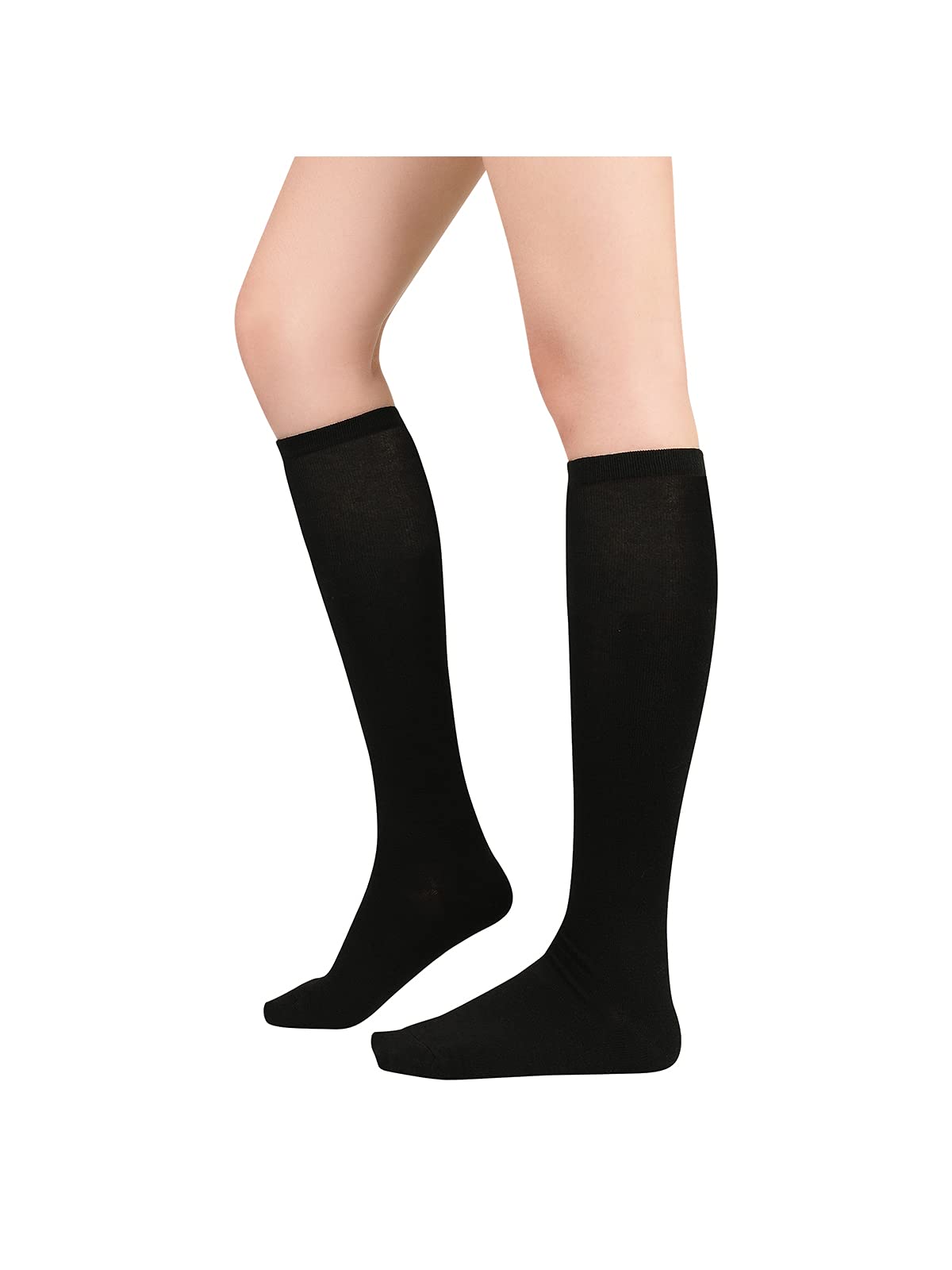 Century Star Women's Knee High Athletic Socks - Thin Stripes Compression Stockings for Running, Hiking & Outdoor Sports | Breathable & Supportive