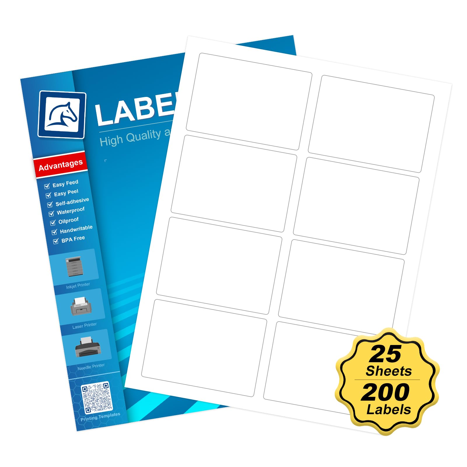 HB-R108 Name Tag Stickers 2.33