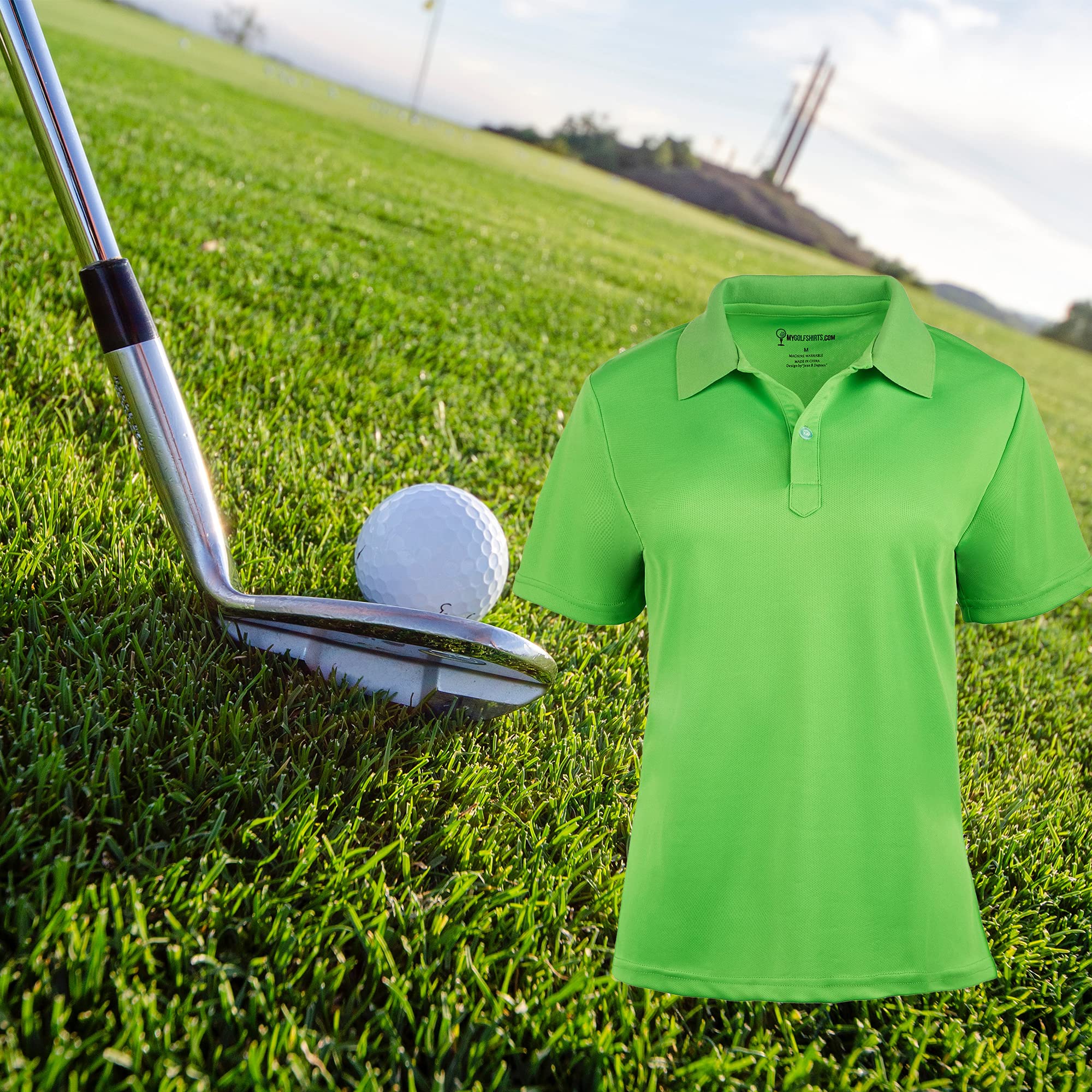 Premium French Cut Short Sleeve Women's Golf T-Shirt - Comfortable Athletic Top with Free Golf Hat - Perfect for Golf Outings, Practice Sessions & Casual Wear